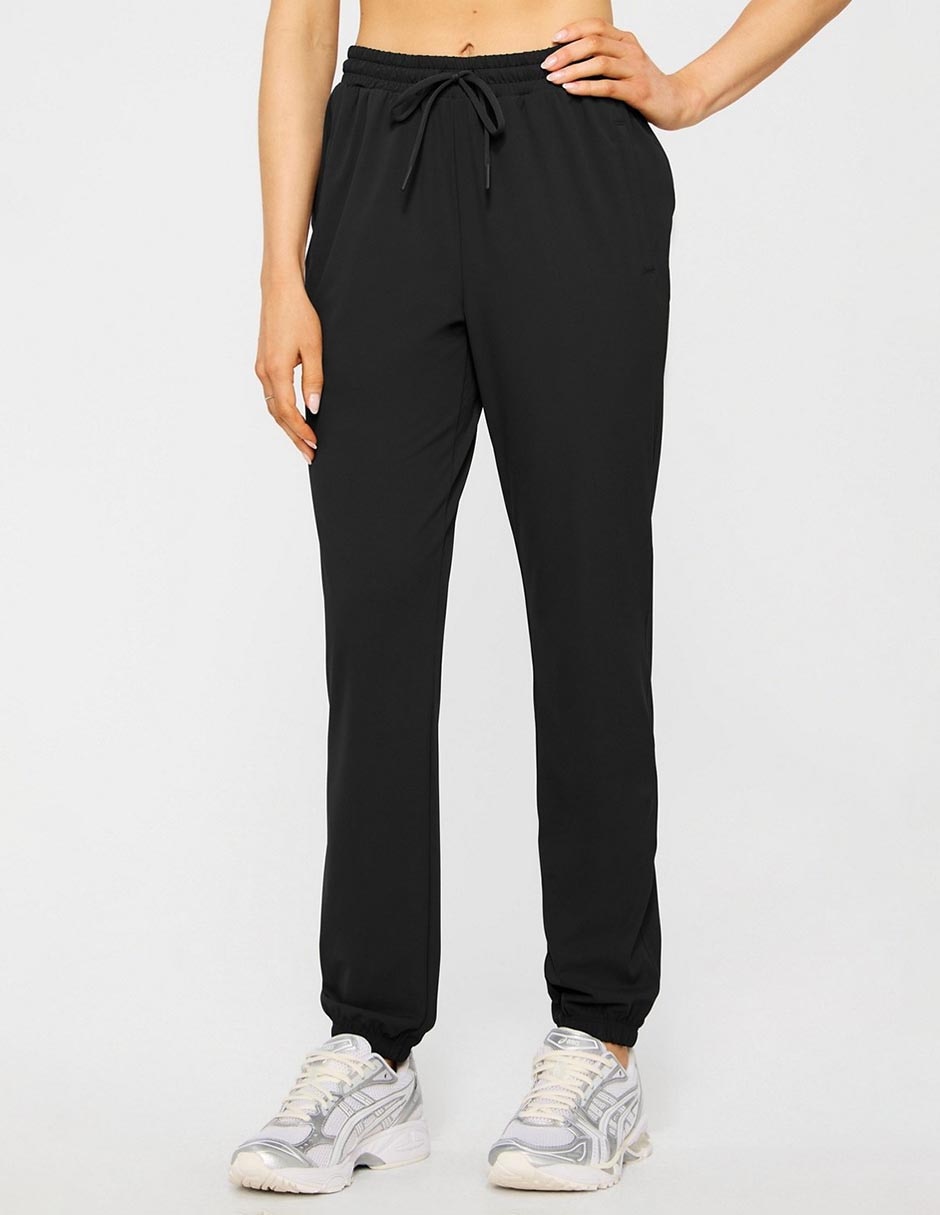 Pants straight con jareta para mujer
