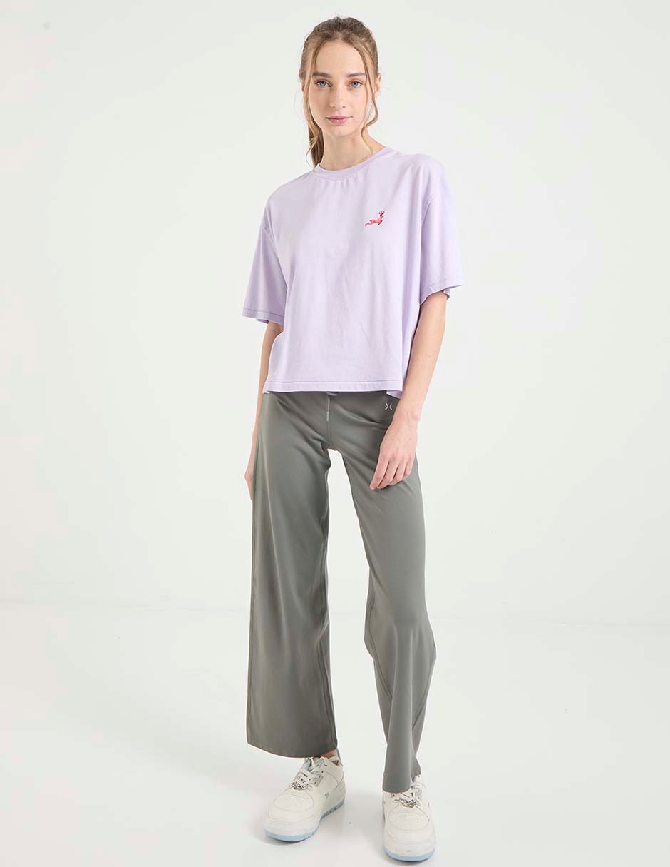 Playera manga corta cuello redondo para mujer Playera manga corta cuello redondo para mujer