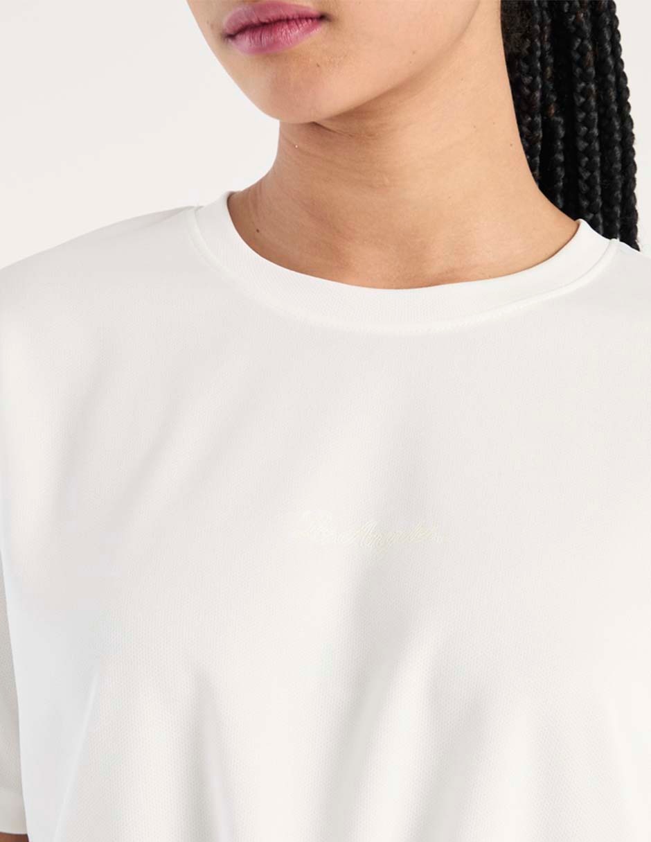 Playera manga corta Mlb cuello redondo para mujer