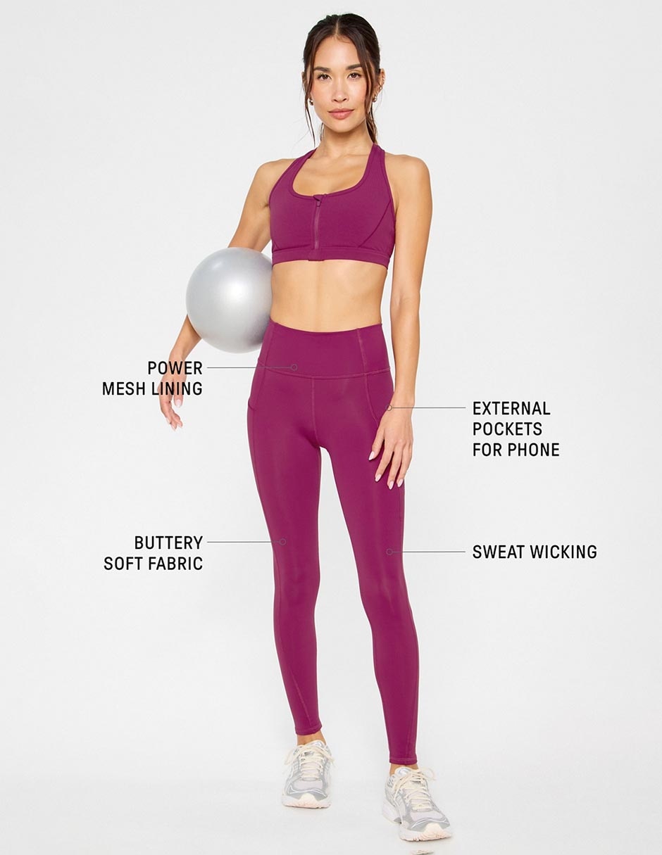 Legging cintura alta con elástico para mujer