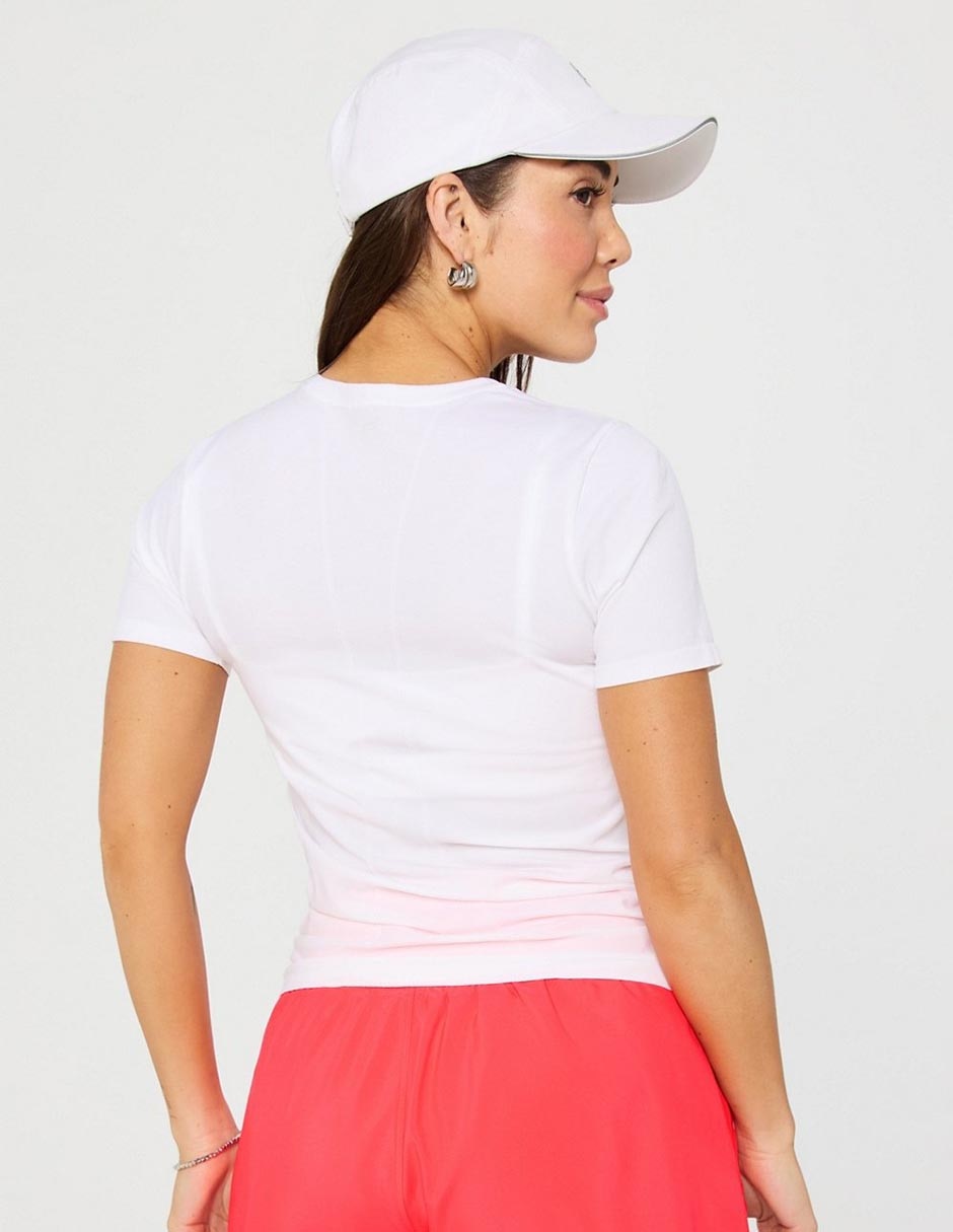 Playera manga corta cuello redondo para mujer 2