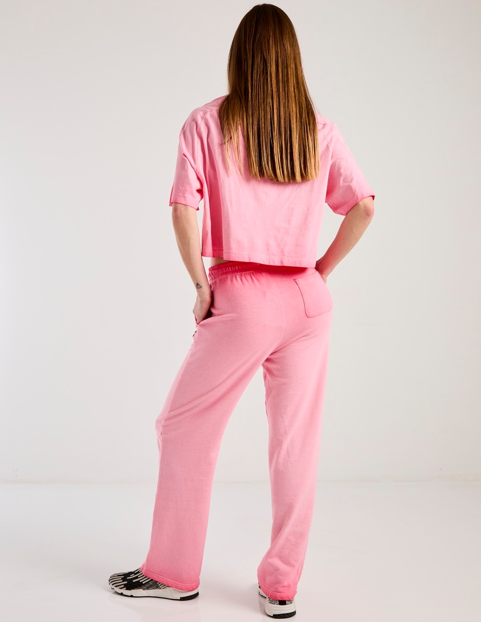 Pants straight con agujeta para mujer