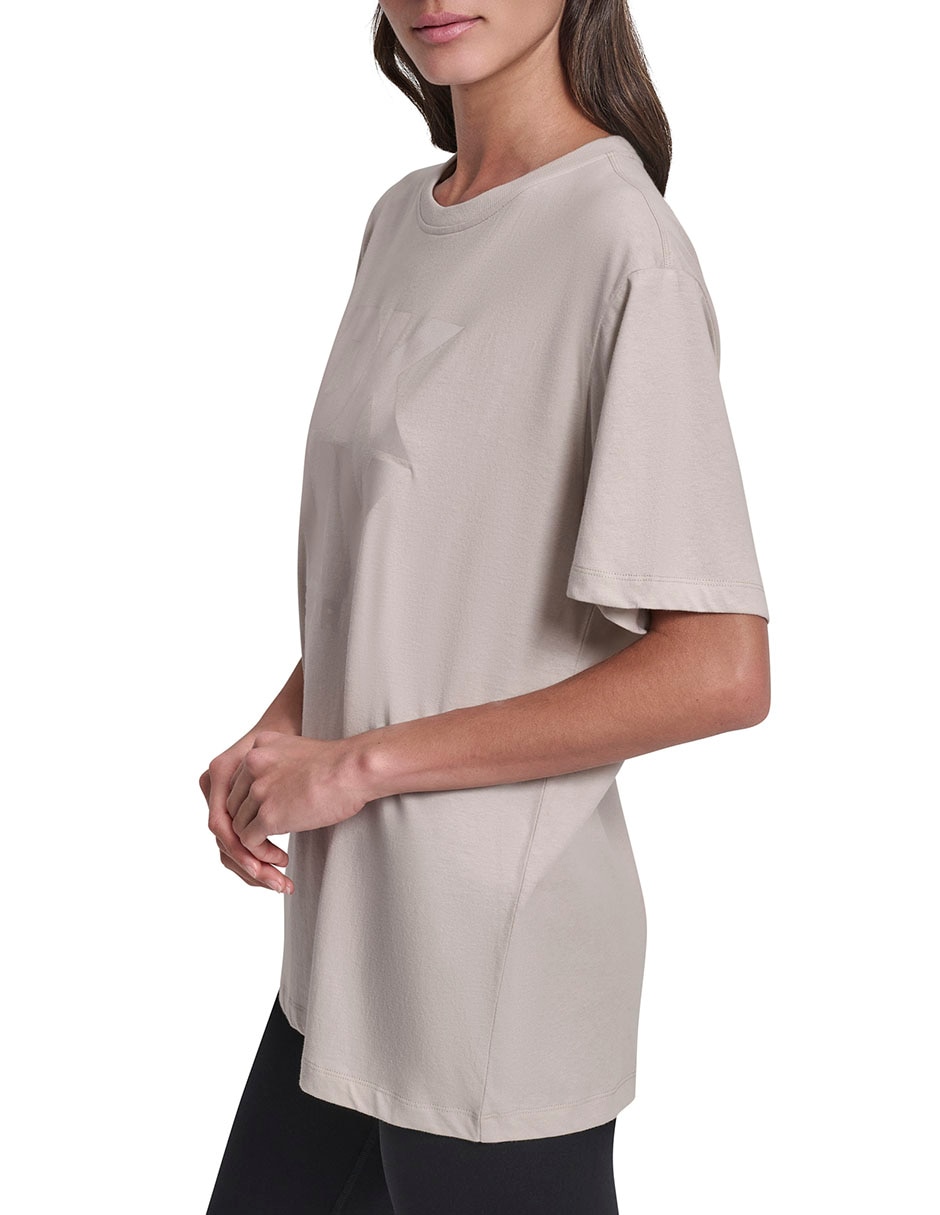 Playera manga corta Dkny cuello redondo para mujer