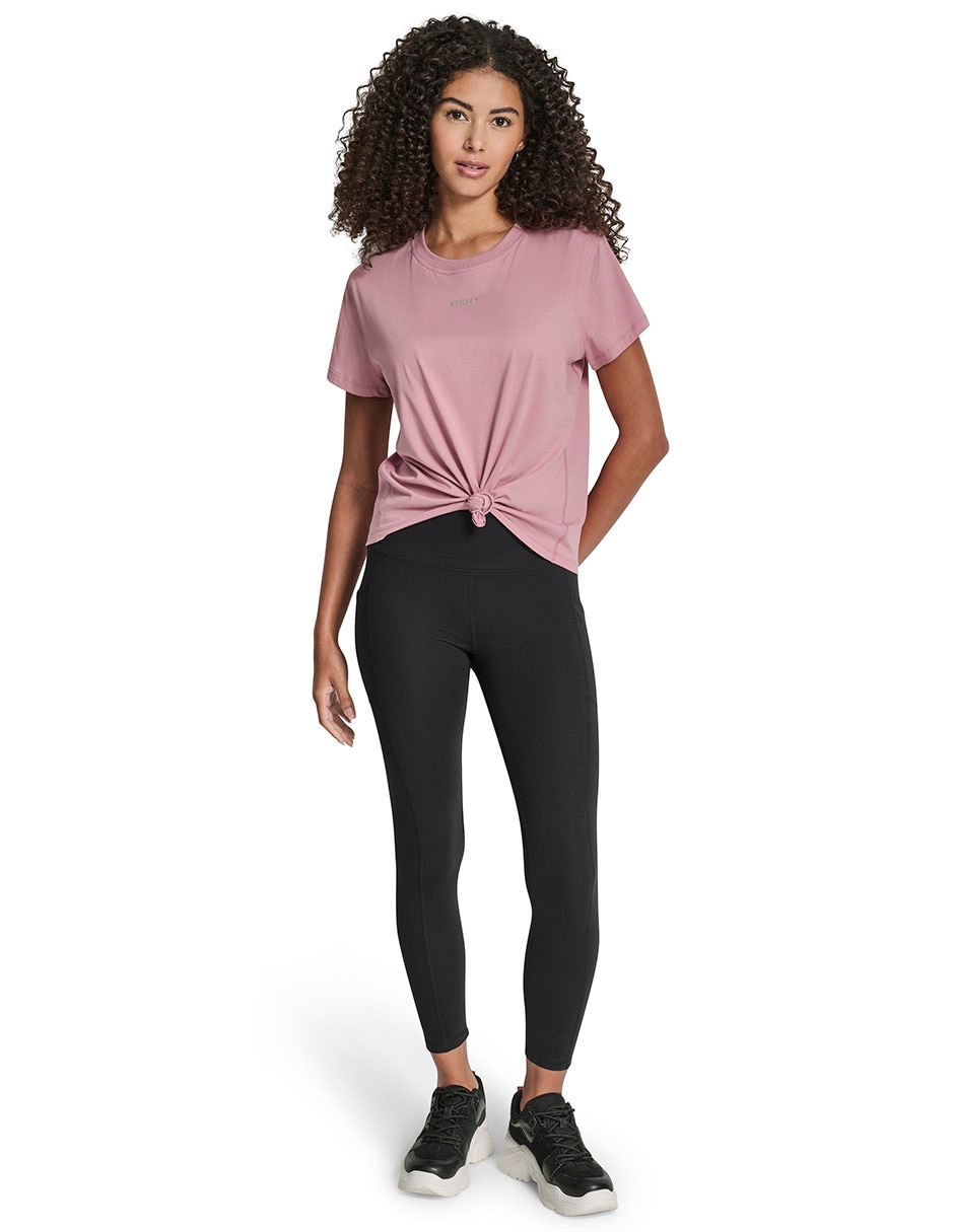Playera manga corta Dkny cuello redondo para mujer