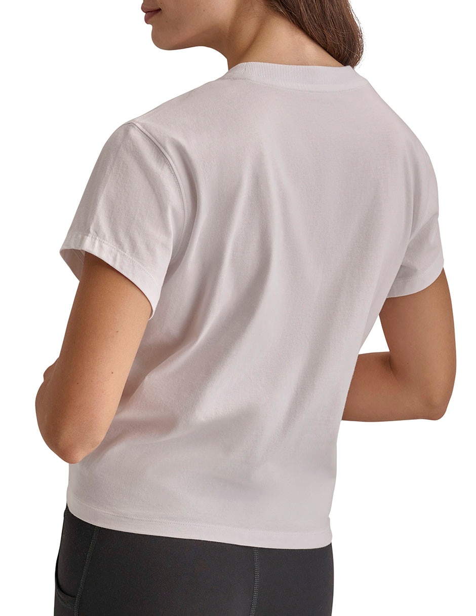 Playera manga corta cuello redondo para mujer 3