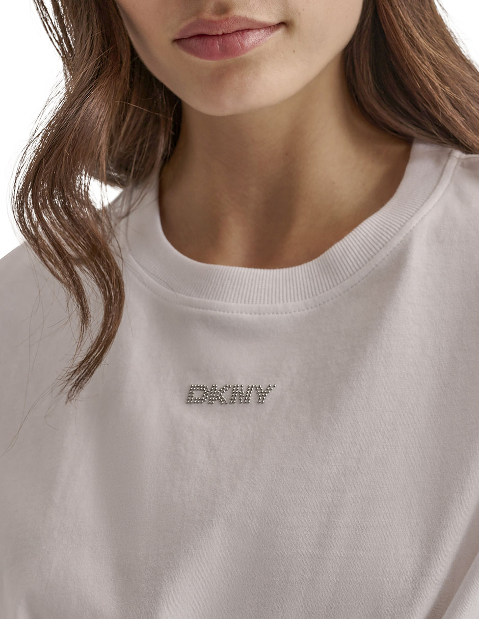 Playera manga corta cuello redondo para mujer 5