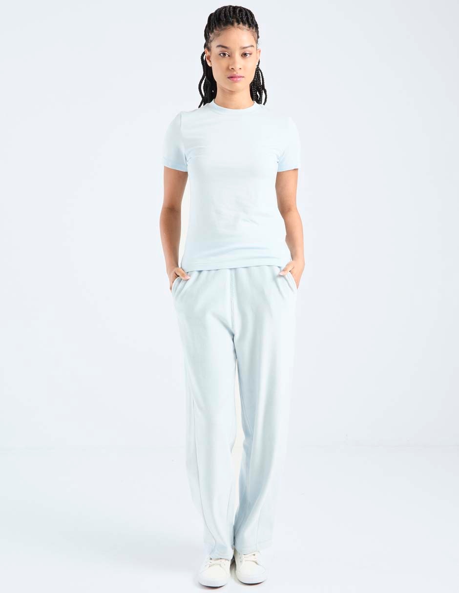 Playera manga corta cuello redondo para mujer 6
