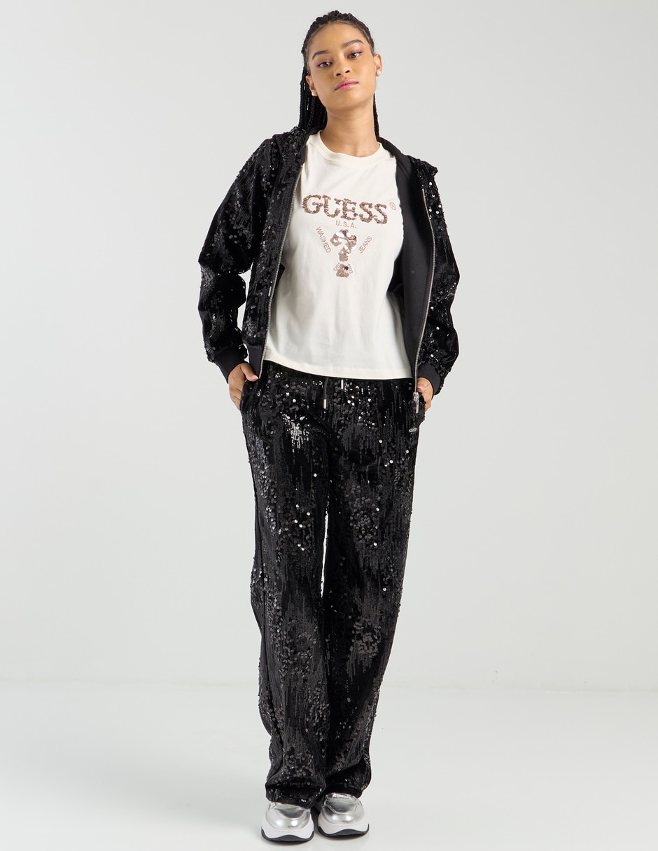 Playera manga corta cuello redondo para mujer 3