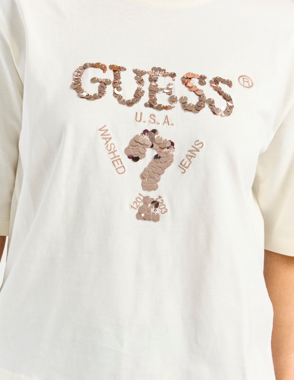 Playera manga corta cuello redondo para mujer 4
