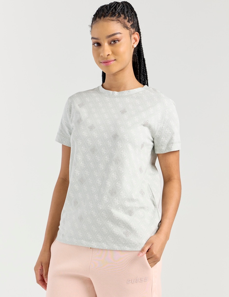 Playera manga corta cuello redondo para mujer Playera manga corta cuello redondo para mujer