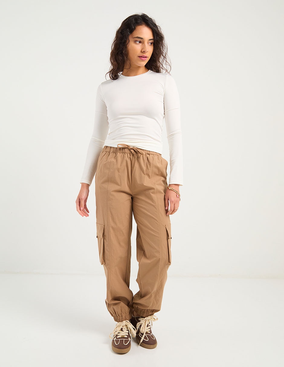 Pantalón cargo regular para mujer