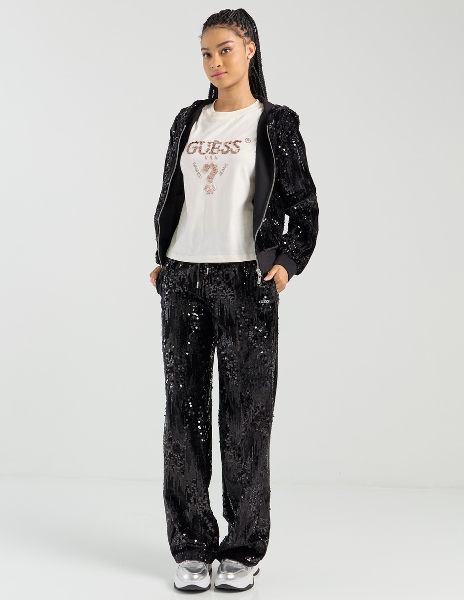Pants acampanado con jareta para mujer 3