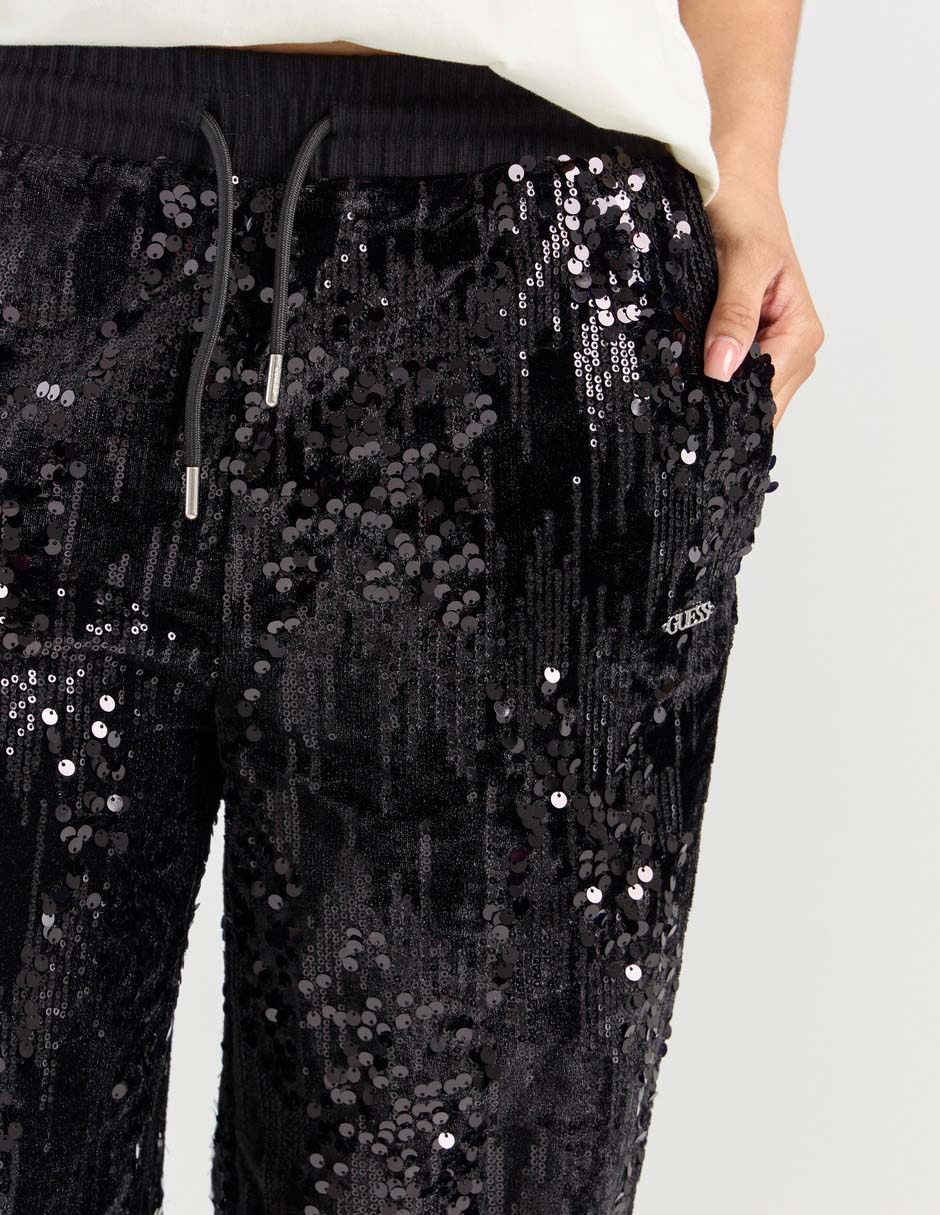 Pants acampanado con jareta para mujer 2
