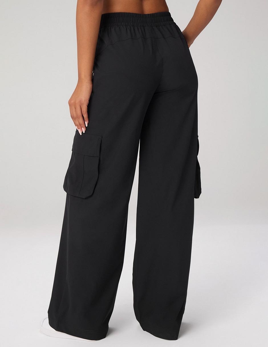 Pants regular con elástico para mujer 2