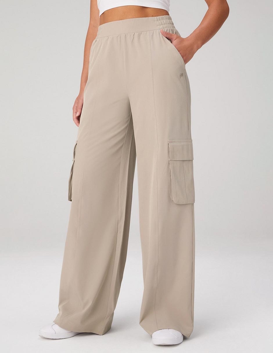 Pants regular con elástico para mujer Pants regular con elástico para mujer