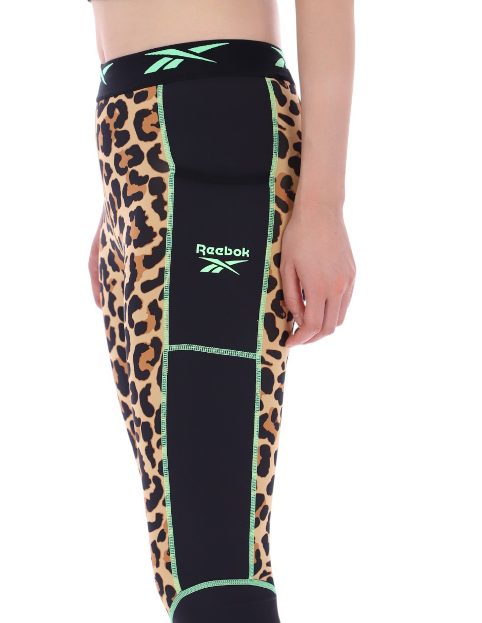 Legging Reebok a la cintura con elástico para mujer