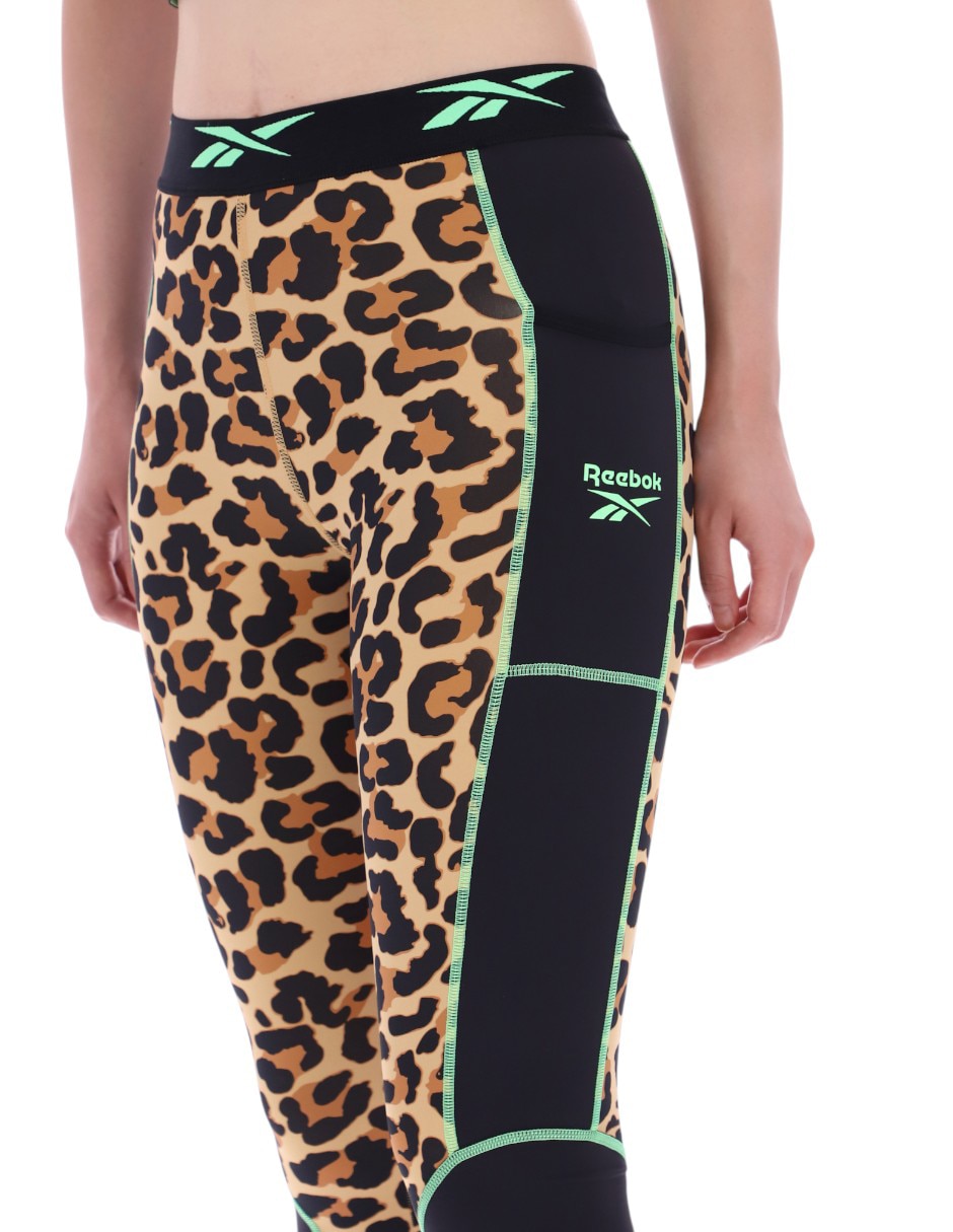 Legging Reebok a la cintura con elástico para mujer