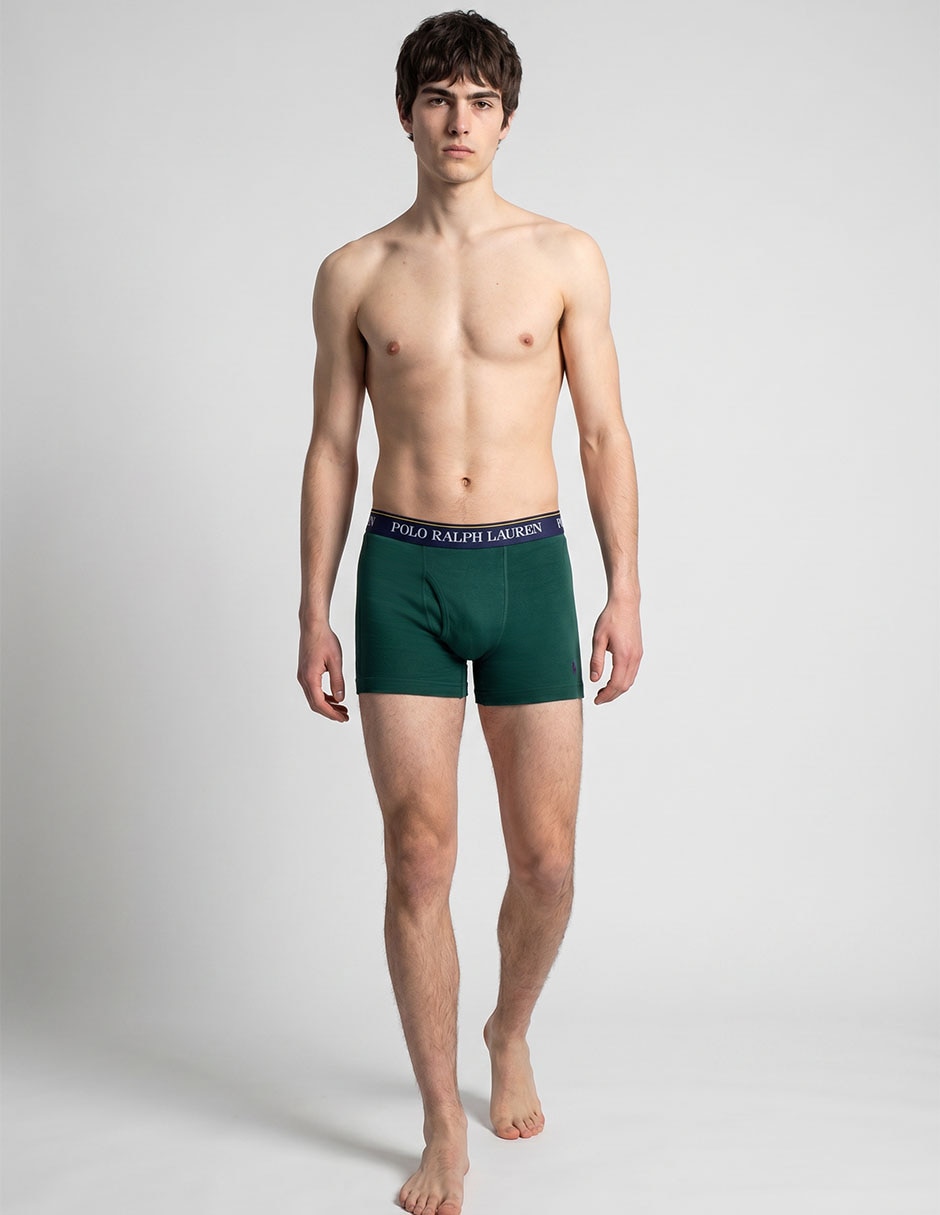 Bóxer brief polo rl de algodón para hombre 3 piezas Bóxer brief polo rl de algodón para hombre 3 piezas