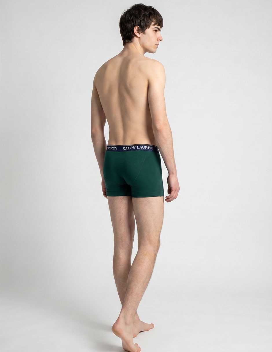 Bóxer brief polo rl de algodón para hombre 3 piezas