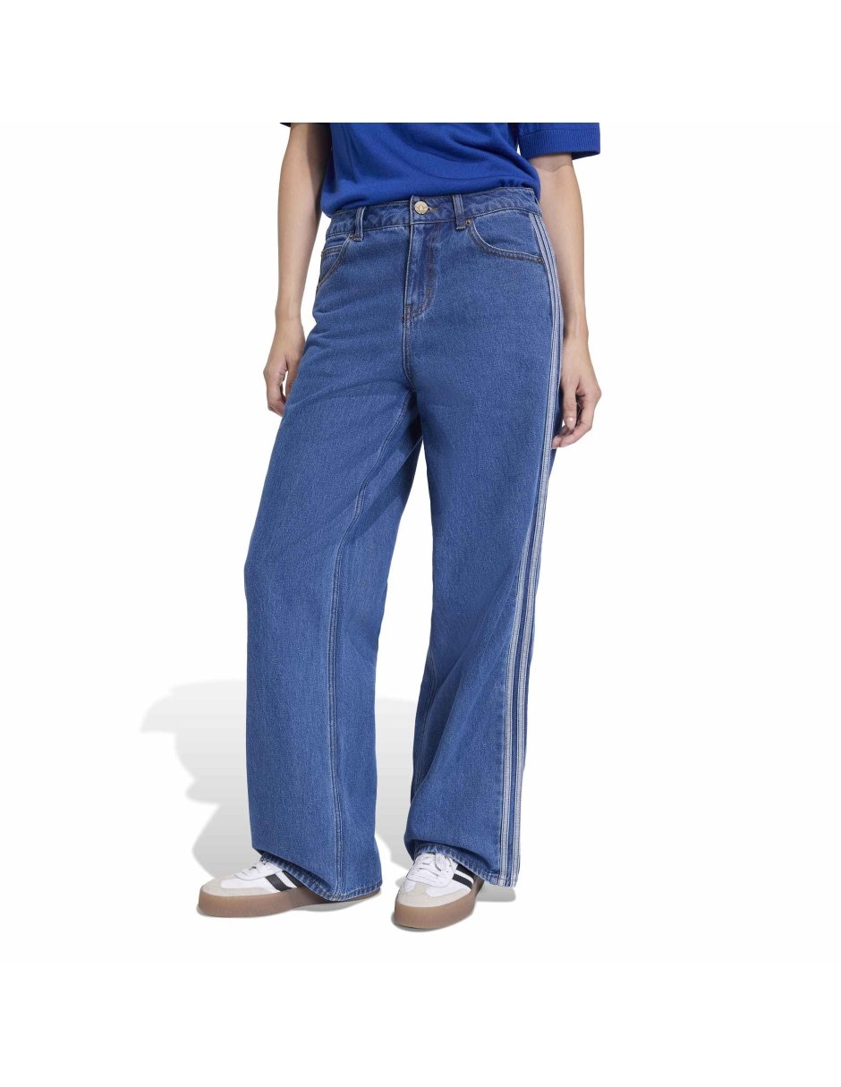 Pantalón relaxed Adidas Originals wide leg para mujer