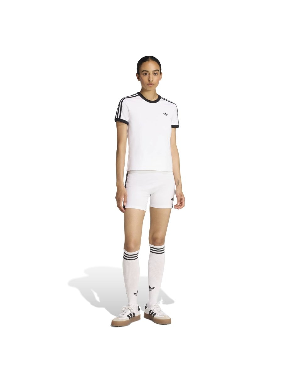 Playera manga corta Adicolor cuello redondo para mujer 4