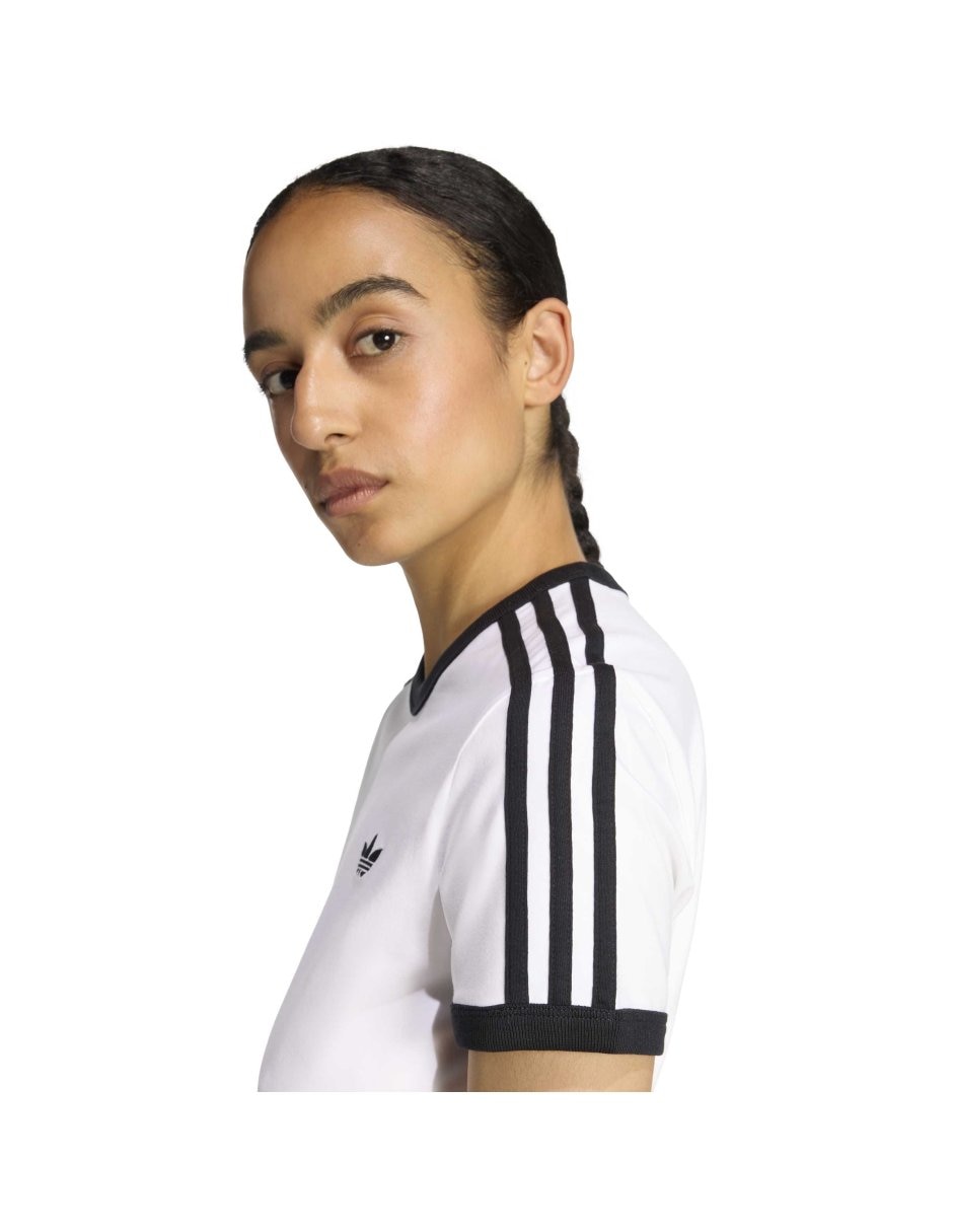 Playera manga corta Adicolor cuello redondo para mujer 5