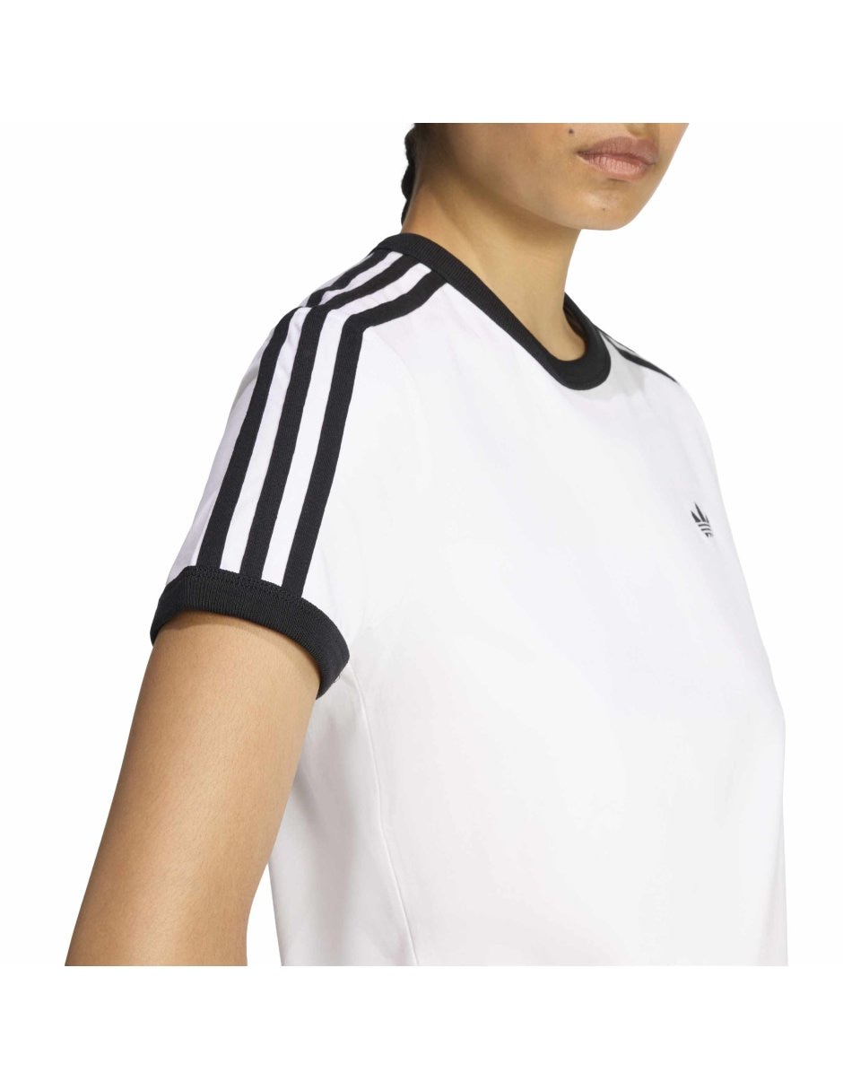 Playera manga corta Adicolor cuello redondo para mujer 6