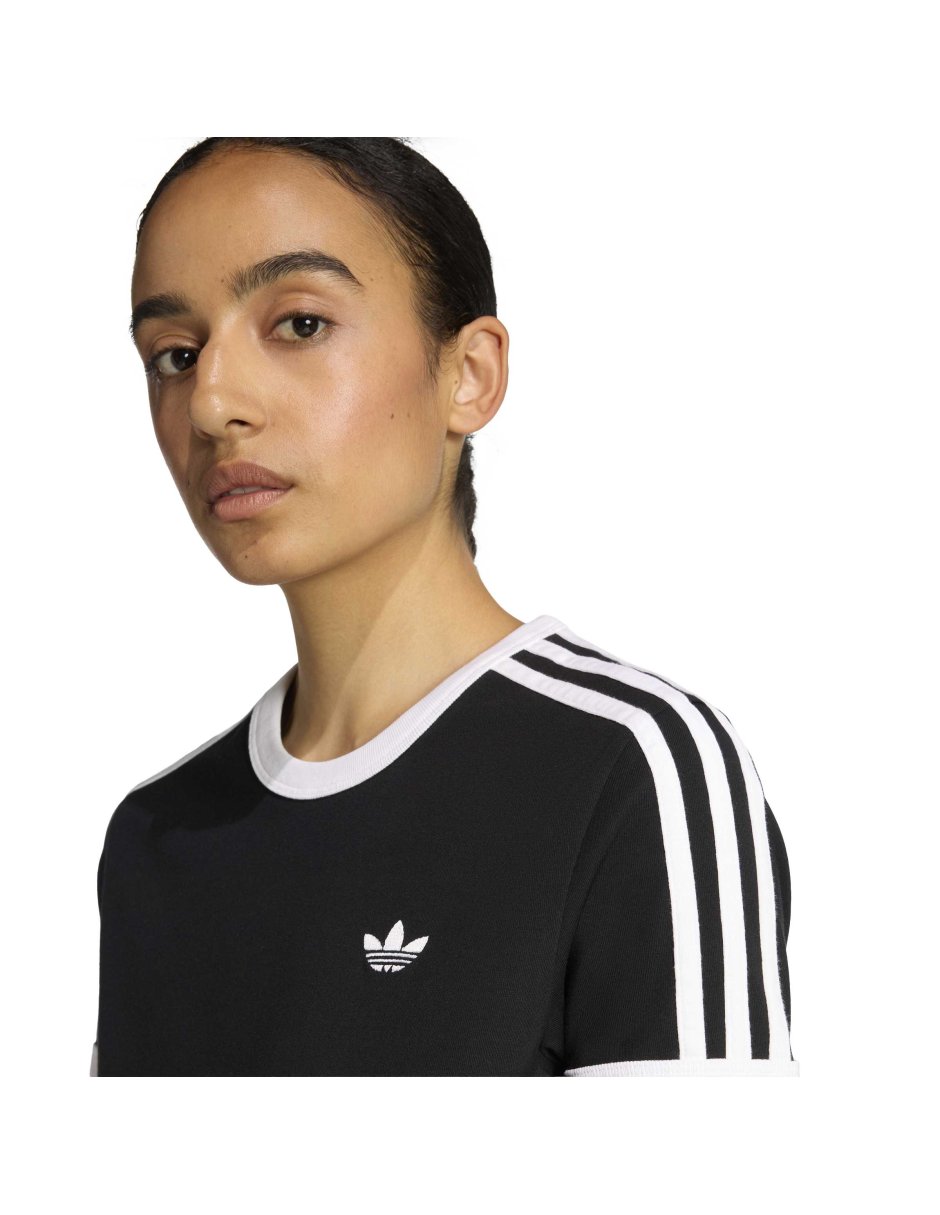 Playera manga corta Adicolor cuello redondo para mujer 5