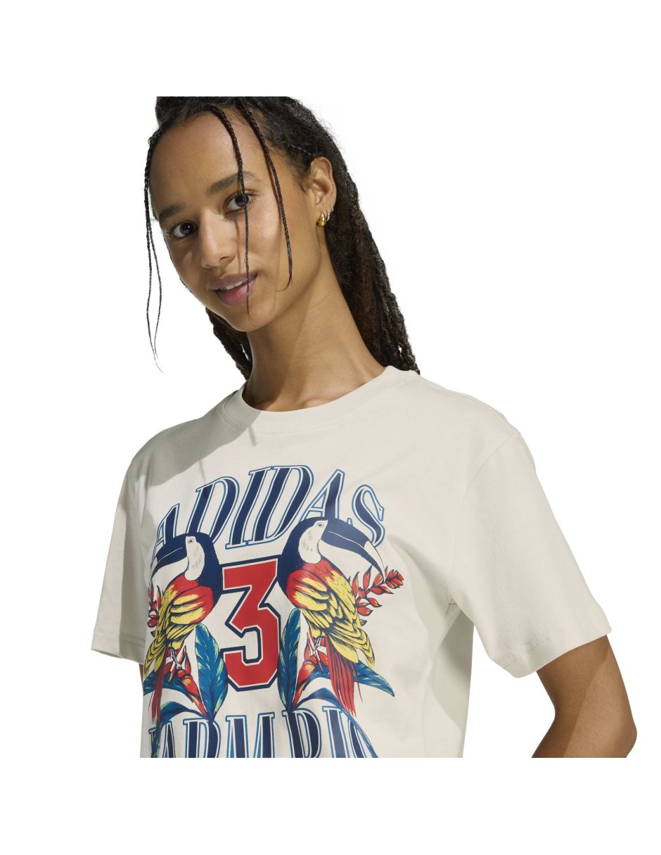 Playera Brand Collaboration manga corta para mujer