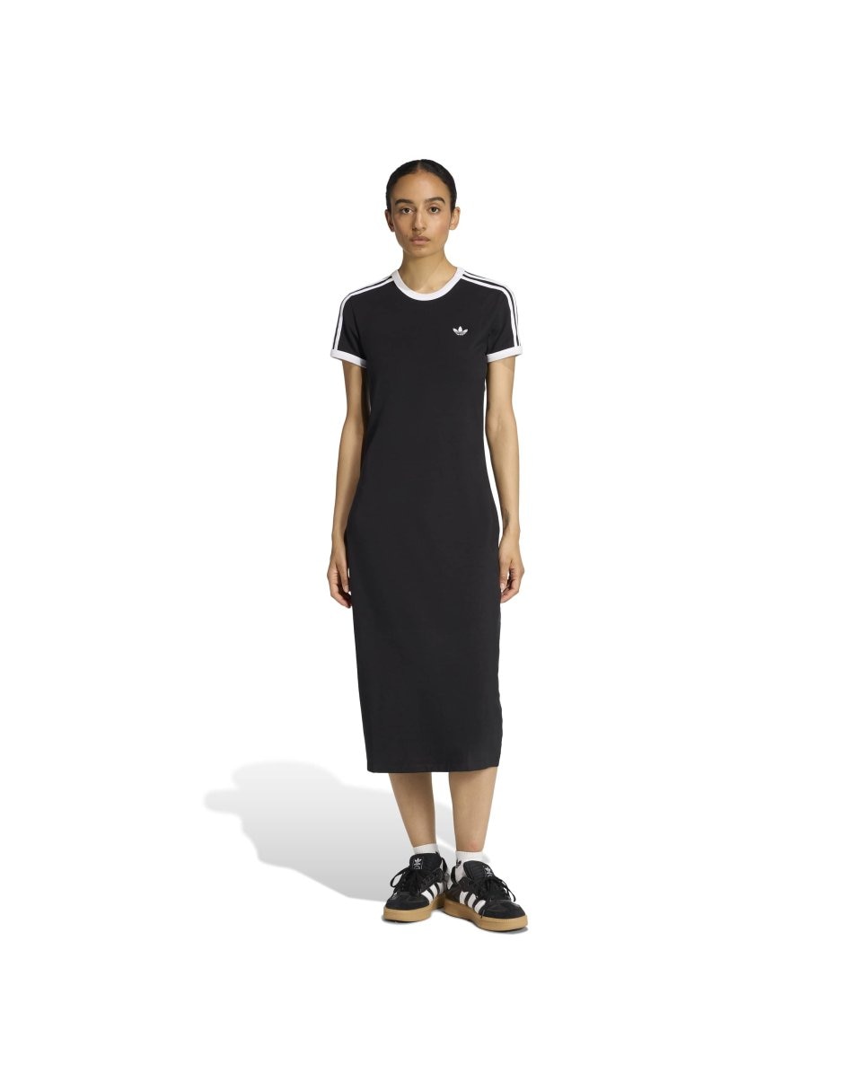 Vestido largo casual Adidas Originals Adicolor para mujer