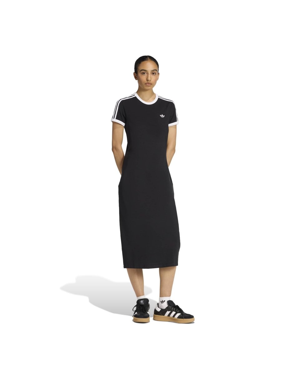 Vestido largo casual Adidas Originals Adicolor para mujer