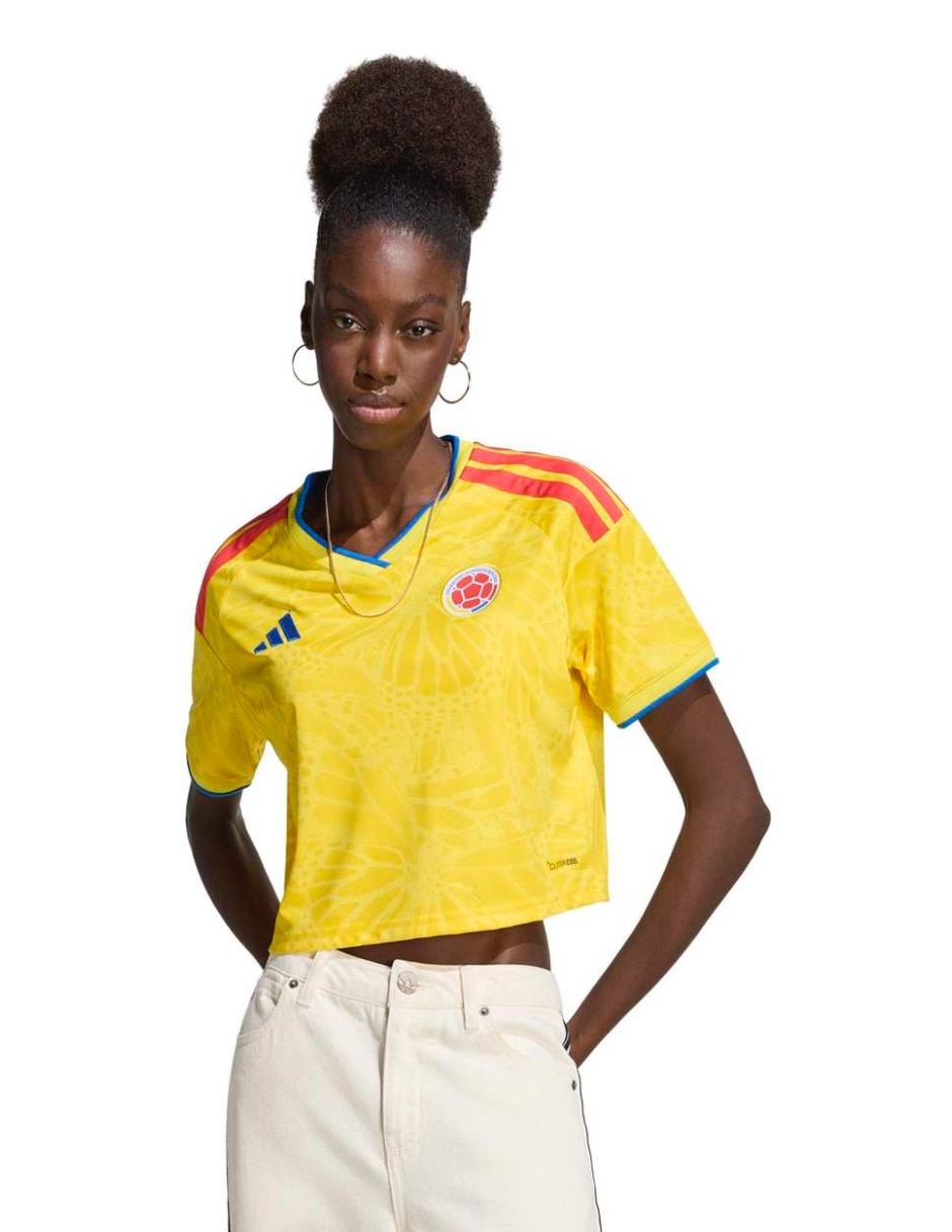 Playera Federación Colombia manga regular para mujer Playera Federación Colombia manga regular para mujer
