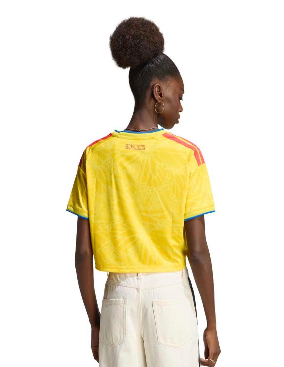 Playera Federación Colombia manga regular para mujer