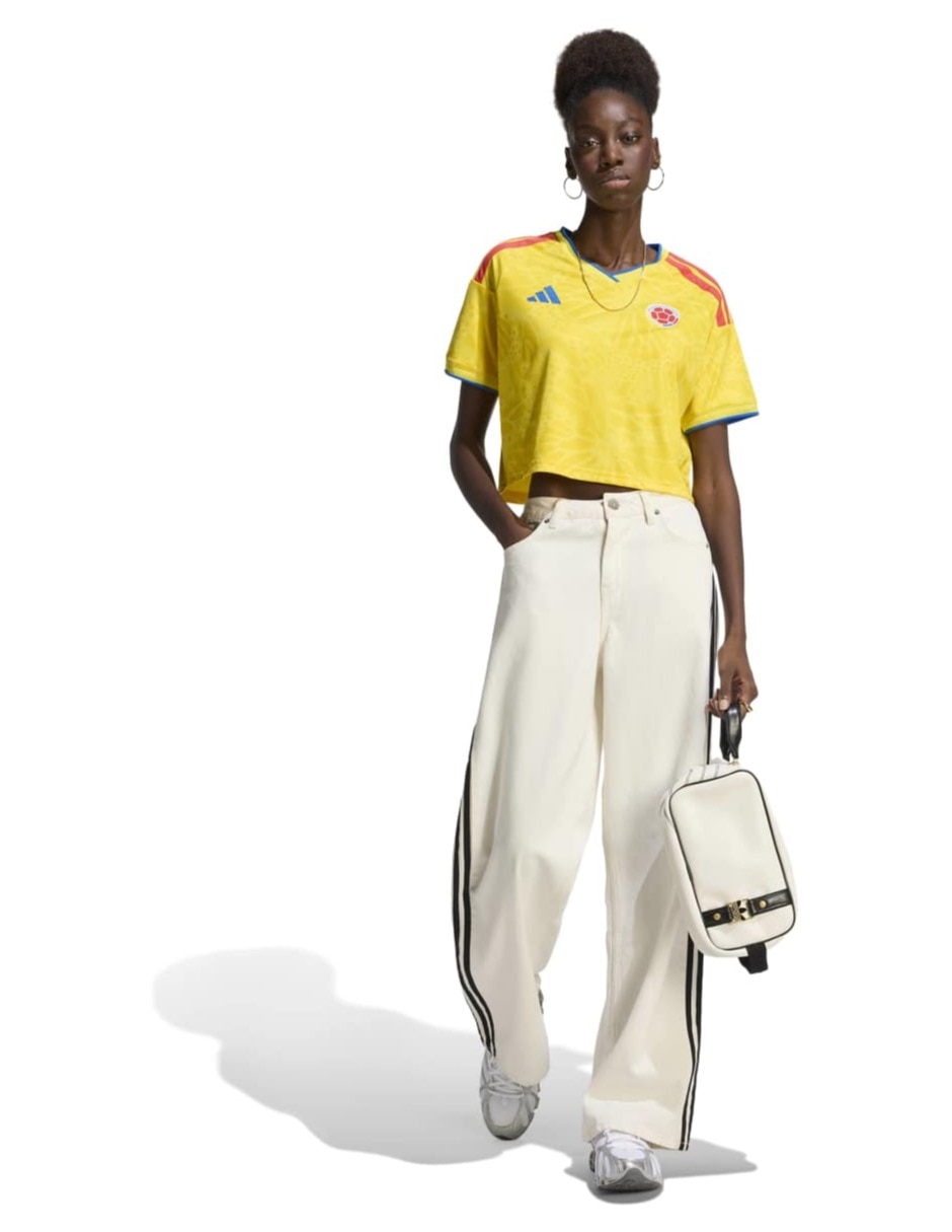 Playera Federación Colombia manga regular para mujer