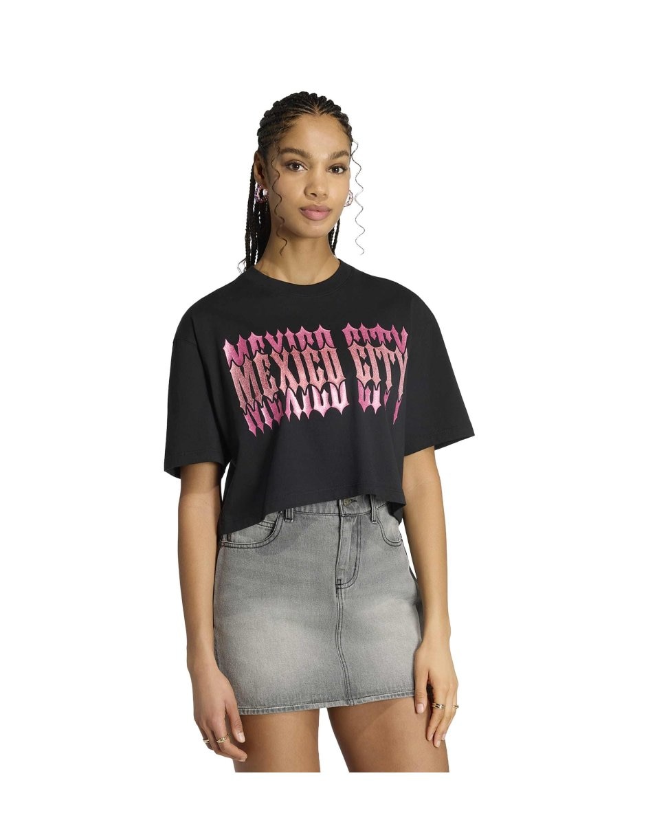 Playera Fútbol City manga corta para mujer