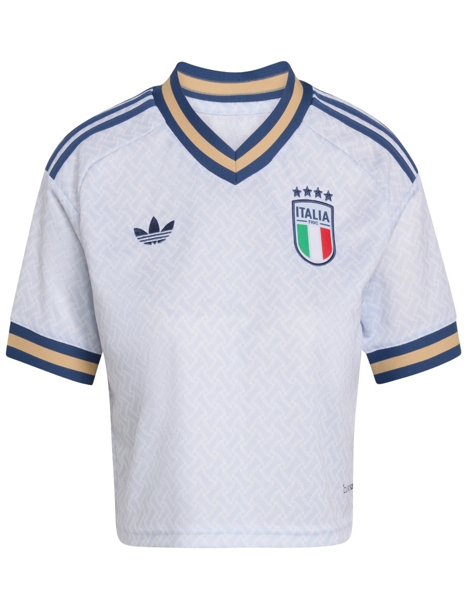 Playera Selección De Fútbol De Italia manga regular para mujer 2