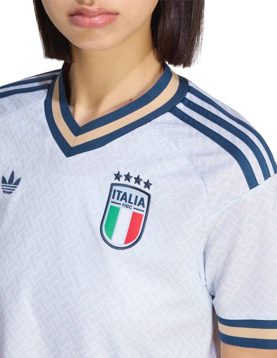 Playera Selección De Fútbol De Italia manga regular para mujer 6