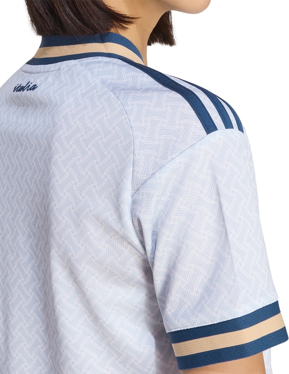 Playera Selección De Fútbol De Italia manga regular para mujer 7