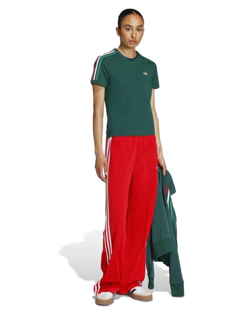 Playera manga corta Adicolor cuello redondo para mujer 2