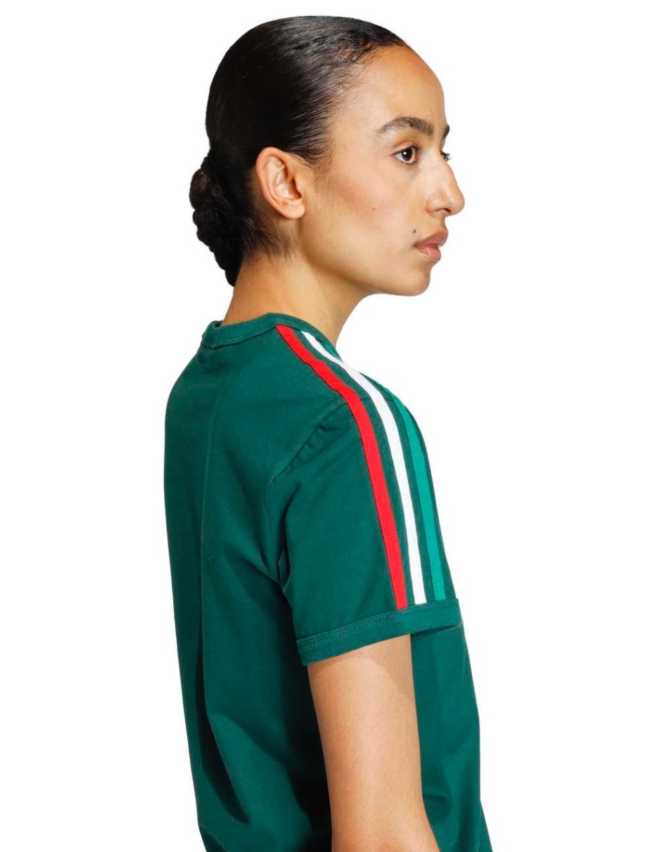 Playera manga corta Adicolor cuello redondo para mujer 4