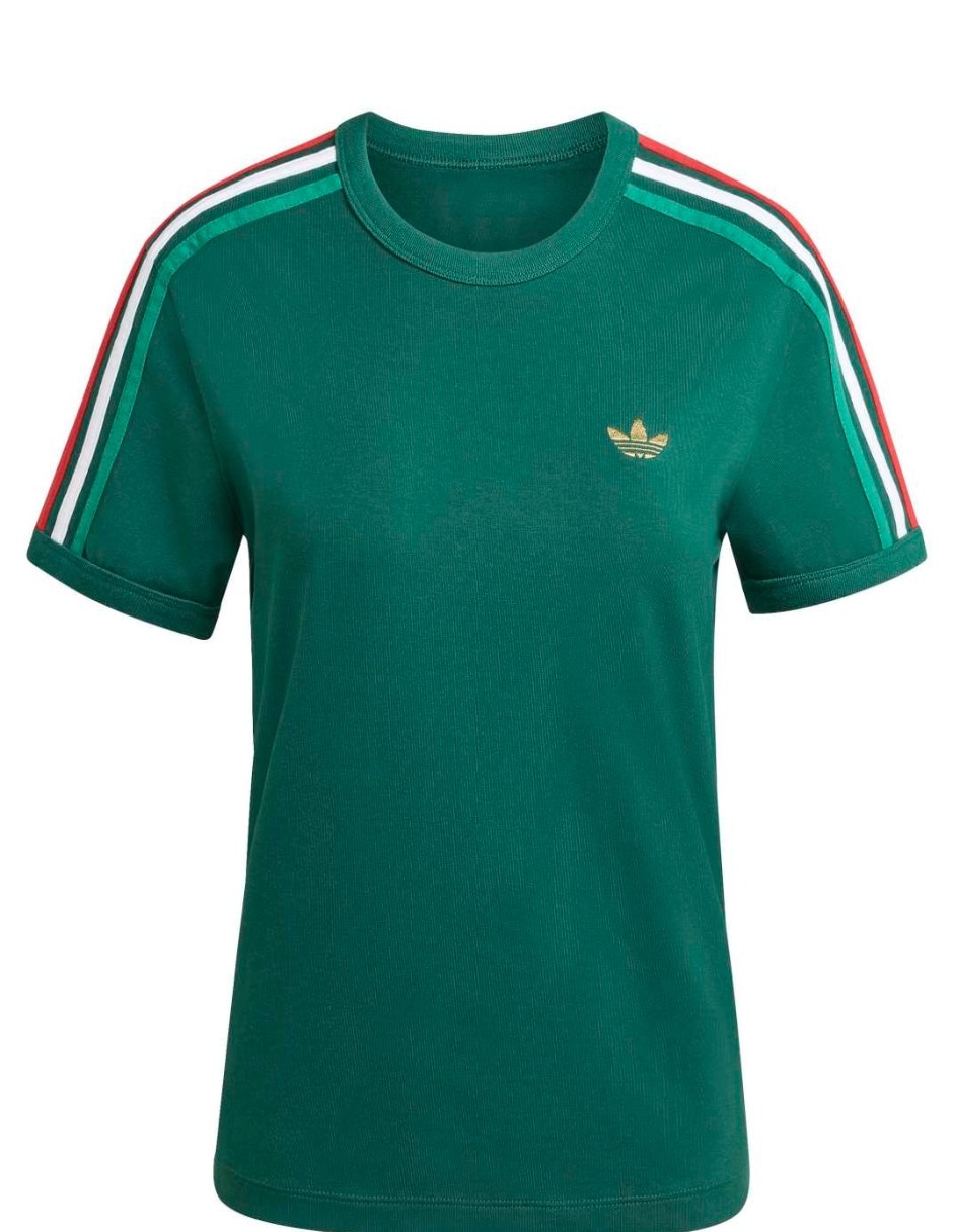 Playera manga corta Adicolor cuello redondo para mujer 5