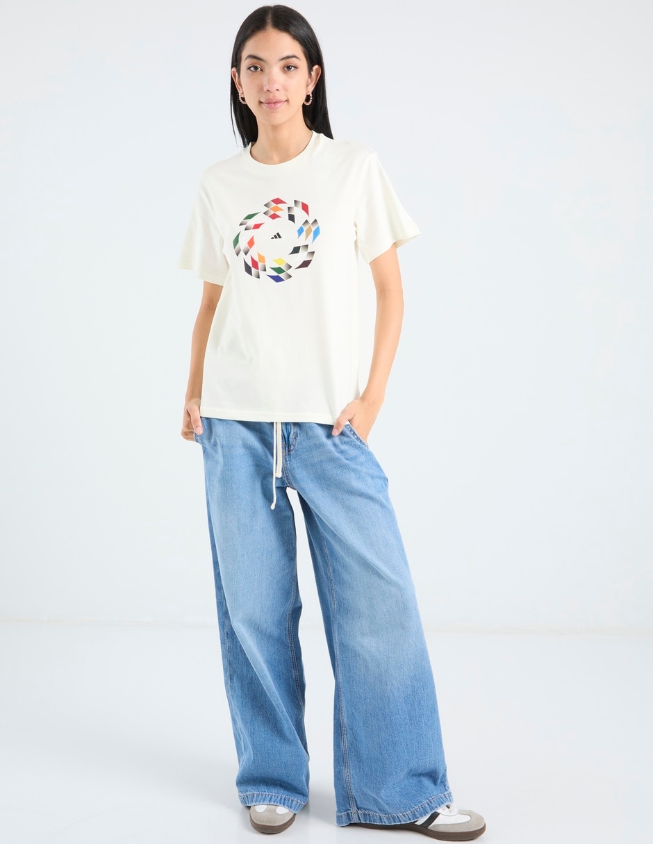 Playera manga corta Table Tee cuello redondo mujer