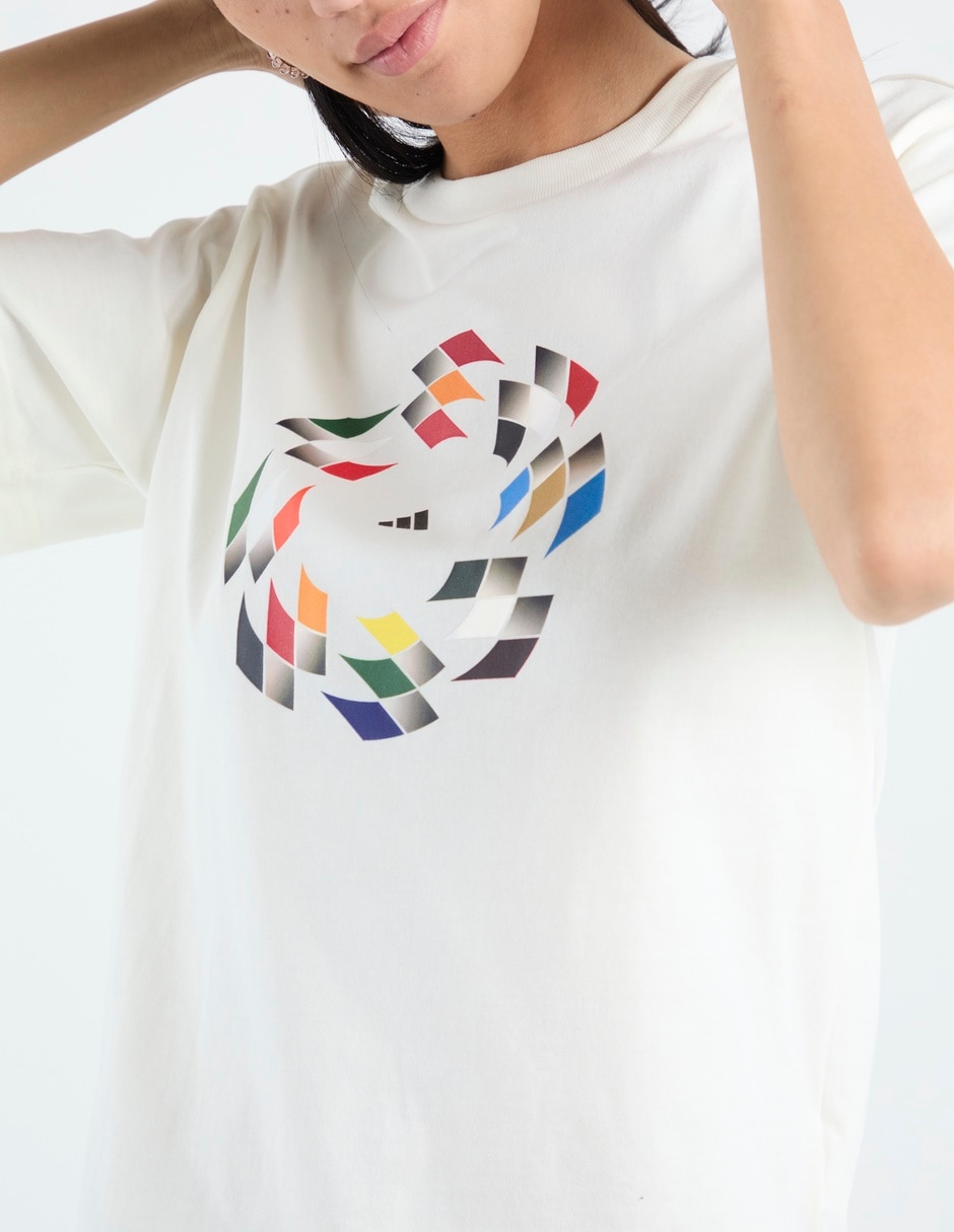 Playera manga corta Table Tee cuello redondo mujer