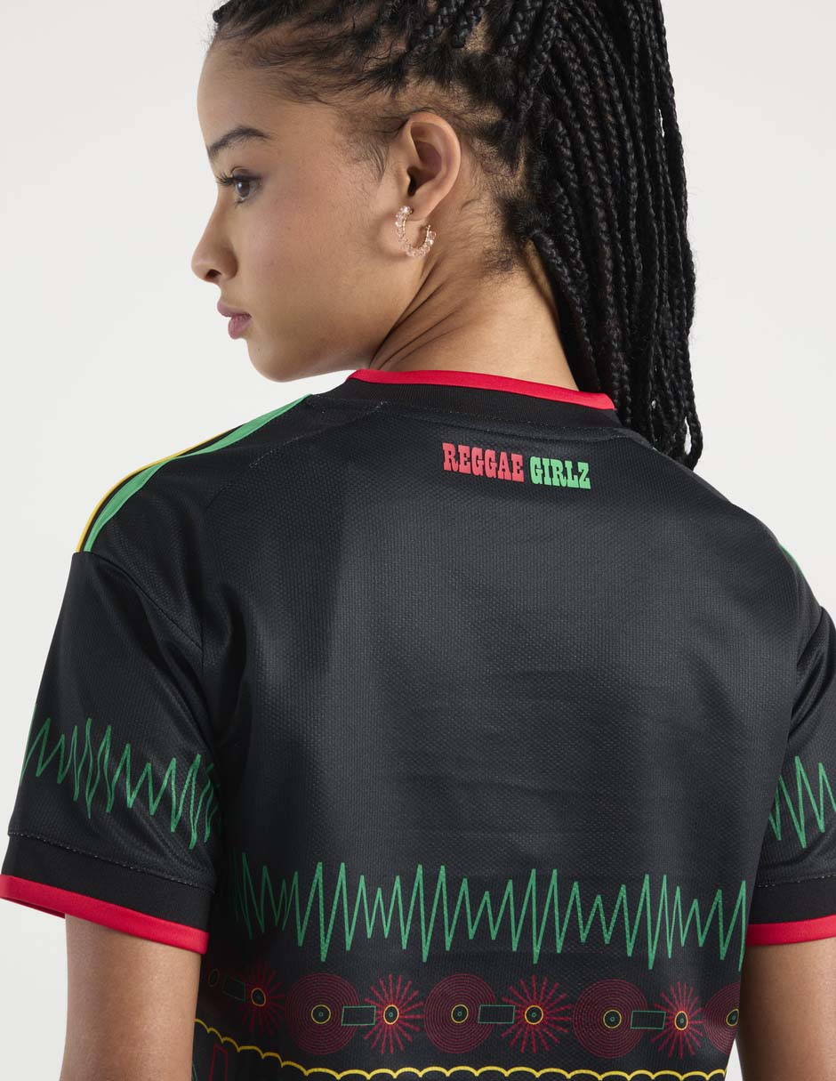 Playera manga corta Federación Jamaica cuello redondo mujer 2
