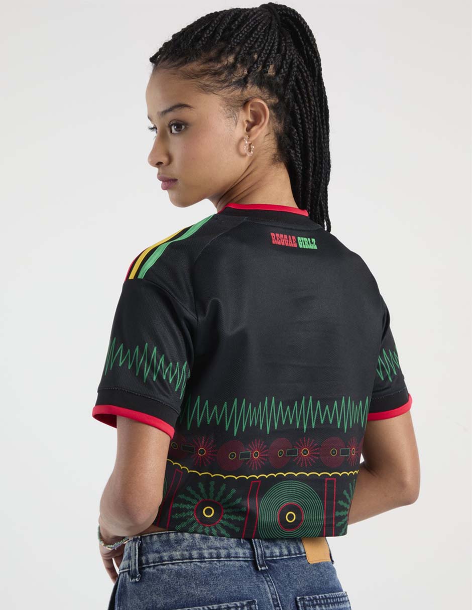 Playera manga corta Federación Jamaica cuello redondo mujer 6