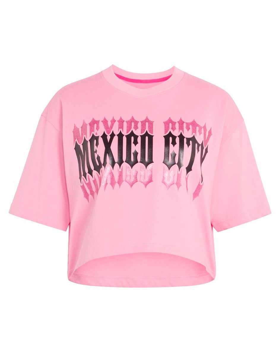 Playera manga corta Fifa World Cup cuello redondo para mujer