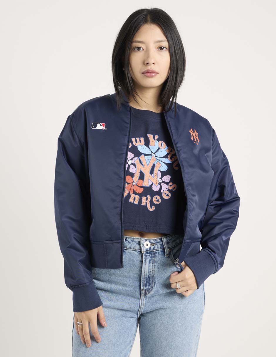 Chamarra bomber Mlb New York Yankees para mujer