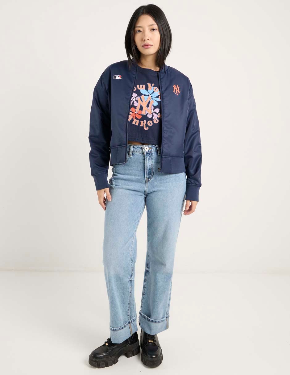 Chamarra bomber Mlb New York Yankees para mujer