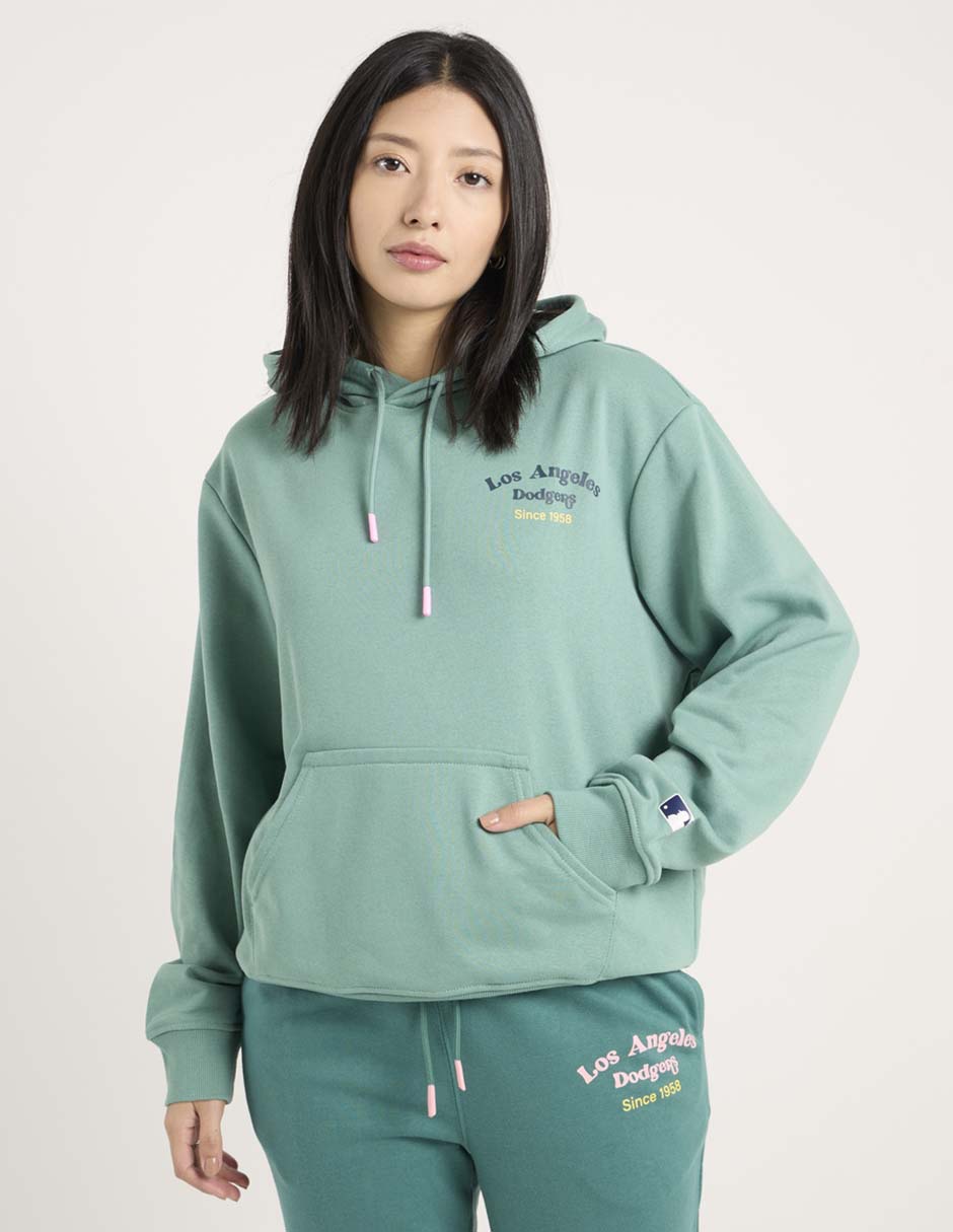 Sudadera con capucha y bolsa MLB Los Angeles Dodgers para mujer
