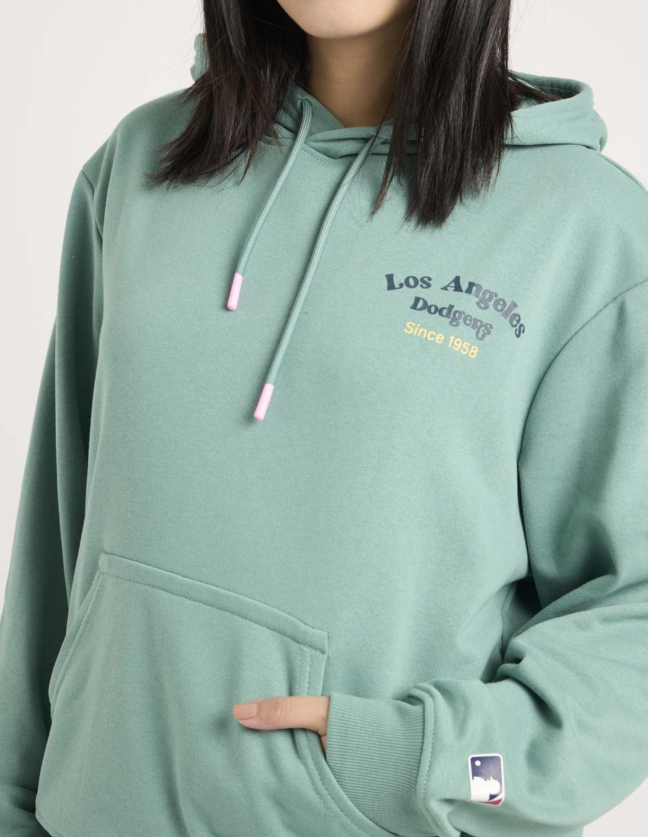 Sudadera con capucha y bolsa MLB Los Angeles Dodgers para mujer